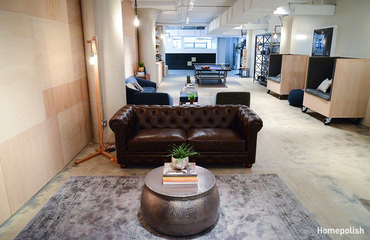 The Lounge Room at GILT’s New York Office by Homepolish