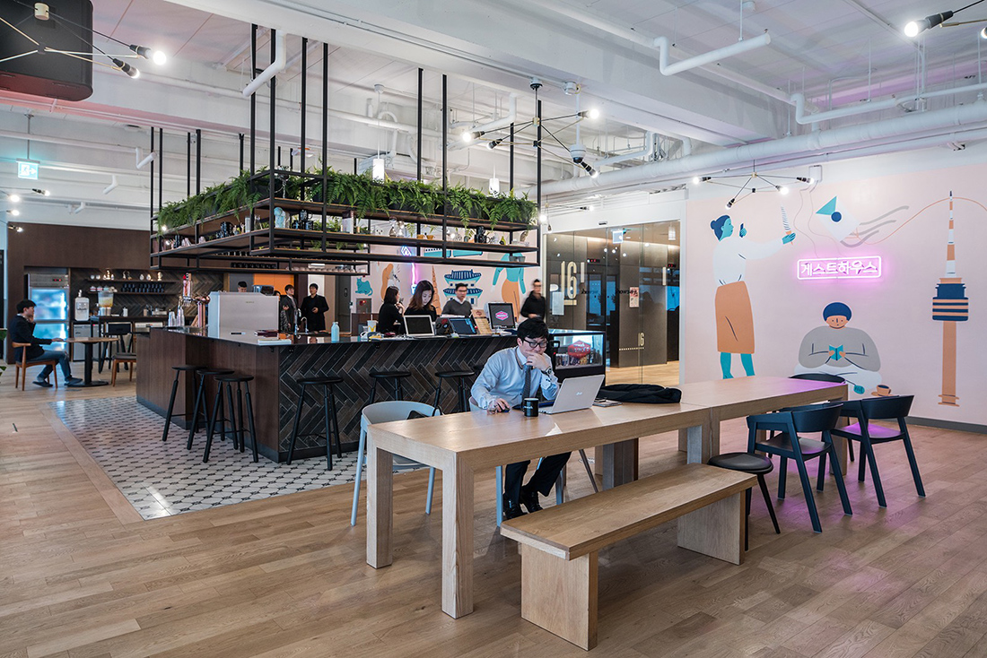 A Tour of WeWork’s New Coworking Campus in Seoul