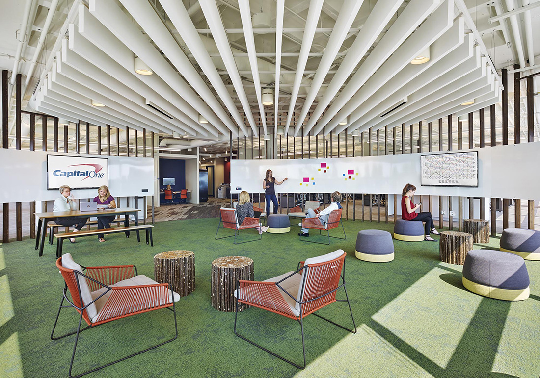 Inside Capital One’s Sleek Rolling Meadows Office