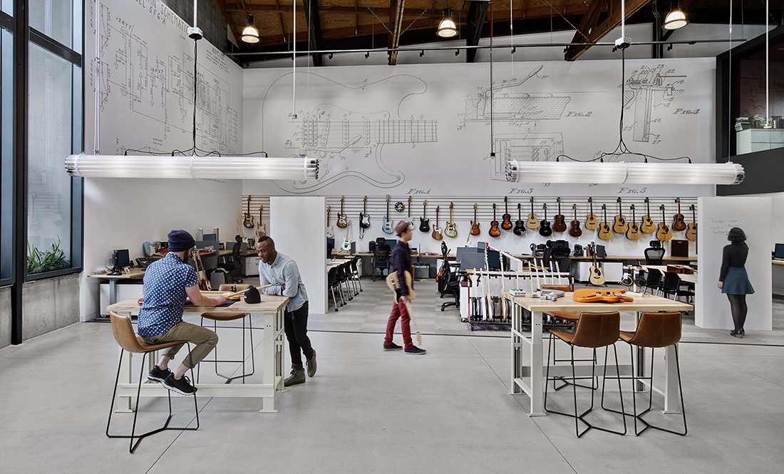 A Tour of Fender’s Sleek New Los Angeles Office