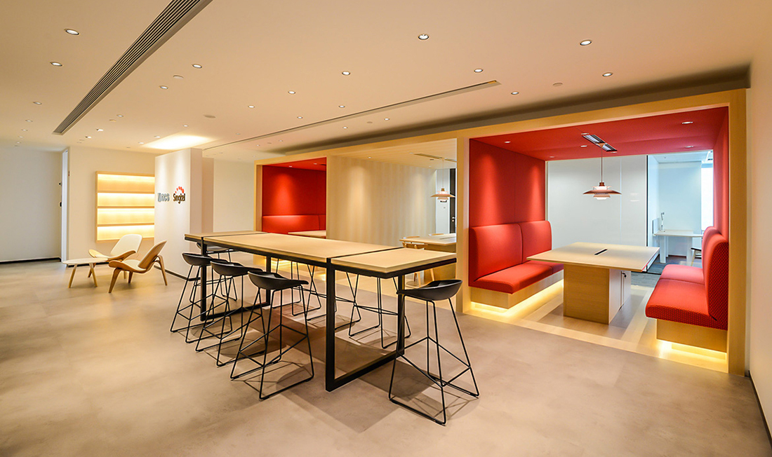 A Peek Inside Singtel’s Sleek Hong Kong Office