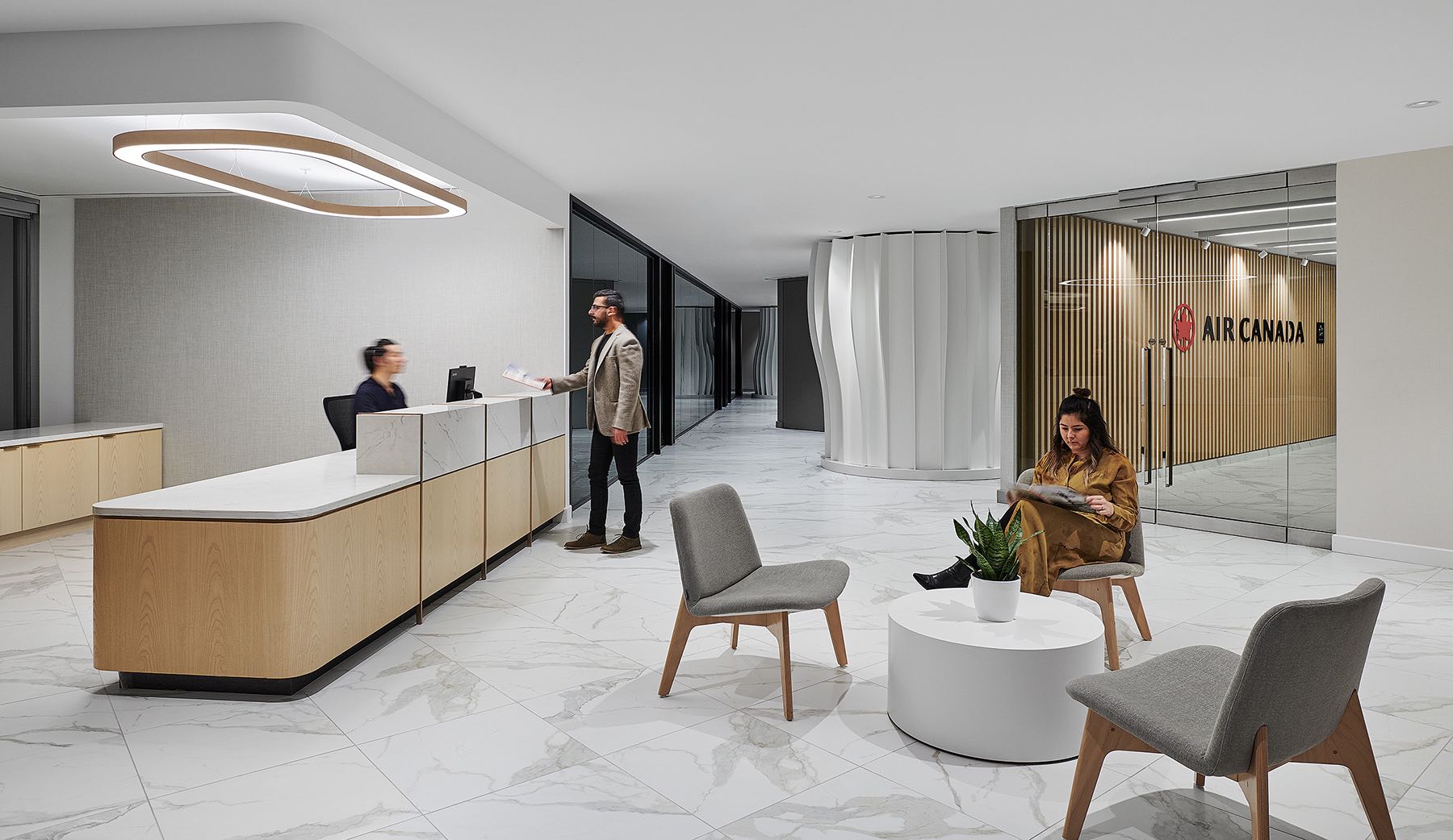 A Look Inside Air Canada's Elegant Toronto Office - Officelovin'