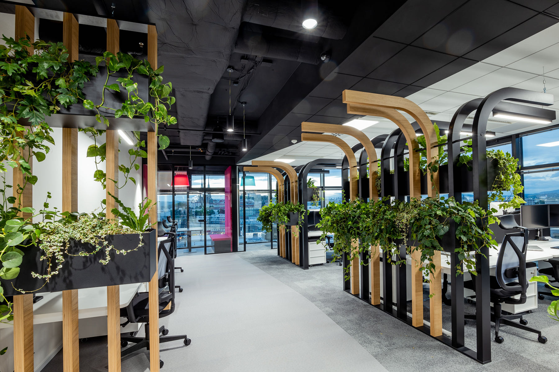 Open-plan workspace pkv-brno-office-16